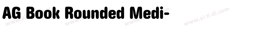 AG Book Rounded Medi字体转换